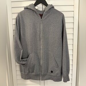 Phat Farm Men's Gray Zip-Up Hoodie Size Large